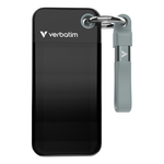 Verbatim Pocket SSD - 512GB - USB 3.2 Gen 2 - Schwarz / Grau