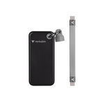 Verbatim Pocket SSD - 256GB - USB 3.2 Gen 2 - Musta / Harmaa