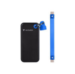 Verbatim Pocket SSD - 256GB - USB 3.2 Gen 2 - Musta / Sininen