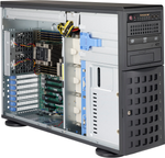 Supermicro SC745 BAC-R1K23B - Gehäuse - Tower - Schwarz