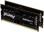 Kingston FURY Impact Laptop-Arbeitsspeicher Kit DDR4 16GB 2 x 8GB 2666MHz 204pin SO-DIMM CL15 KF426S15IBK2/16