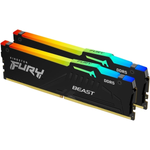 64GB (2x32GB) KINGSTON FURY Beast RGB DDR5-5600 CL40 RAM Gaming Arbeitssp. Kit