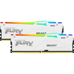 Kingston Fury Beast RGB - Kit mémoire 64GB (2x32) DDR5-5600 CL40-40-40 blanc