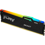 Kingston FURY Beast RGB DDR5-6800 - 16GB - CL34 - Single Channel (1 pcs) - AMD EXPO & Intel XMP - Musta RGB