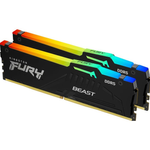Kingston FURY Beast RGB DDR5-6400 - 64GB - CL32 - Dual Channel (2 pcs) - AMD EXPO & Intel XMP - Schwarz mit RGB *DEMO*