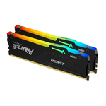Kingston FURY Beast RGB DDR5-5600 - 128GB - CL36 - Dual Channel (2 pcs) - AMD EXPO - Schwarz