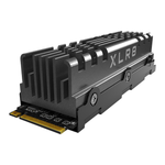 PNY XLR8 CS3140 M.2 NVMe Gen4 x4 Internal Solid State Drive (SSD) with Heatsink 1TB, Read Speed up to 7500MB/s, Write Speed up to 5650MB/s