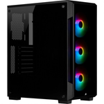 Corsair iCUE 220T RGB Tempered Front Glass černá