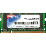 Patriot Signature Line - DDR2 - modul - 2 GB - SO DIMM 200-PIN - 800 MHz / PC2-6400 - ikke bufferet
