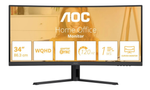 AOC CU34B3E - 34" WQHD incurvé 1500R 21:9 4ms 120Hz VA Adaptive Sync - HDMI et DP