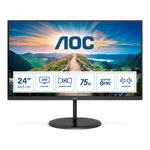 AOC Q24V4EA LED-Monitor EEK F (A - G) 61cm (24 Zoll) 2560 x 1440 Pixel 16:9 4 ms HDMI®, DisplayPort, Kopfhörer-Buchse IPS LED