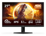 AOC 27G4ZRE 69 cm (27") Gaming Monitor schwarz/rot, Widescreen Full HD (1920x1080), 0,3 ms Reaktionszeit