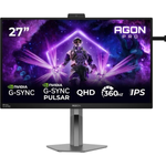 AOC AGON AG276QSG2 27" Quad HD Fast IPS 360Hz 0.3ms NVIDIA G-Sync Pulsar Height Adjustable Gaming Monitor with Speakers