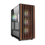 Sharkoon Rebel C70G RGB - Midi Tower - Mini-ITX, Micro-ATX, ATX - geen voeding (ATX) - 3x 2.5", 3x 3.5" - 2x USB 3.0 - 1x USB C - gehard glas - zwart