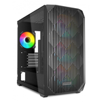 Case Sharkoon MK3 Rgb in vetro temperato Tower Atx Nero [4044951041749]