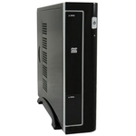LC Power LC-1370BII - desktop slimline - mini ITX - Gehäuse - Desktopmodell Slimline - Schwarz