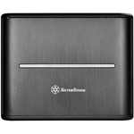 SilverStone Case Storage CS280 - SFF - mini ITX - ingen strømforsyning - USB/Lyd