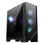 MSI MAG FORGE 320R AIRFLOW unité centrale Micro Tower Noir, Transparent