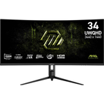 MSI MAG 342CQRFDE E20 34 Zoll UWQHD Rapid VA Curved Gaming Monitor 200 Hz 21:9 DP/HDMI