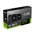 ASUS DUAL GeForce RTX 4070 OC Gaming Grafikkarte 12GB GDDR6X, 1xHDMI, 3xDP