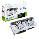 ASUS DUAL GeForce RTX 4070 OC White Gaming Grafikkarte 12GB GDDR6X, 1xHDMI, 3xDP