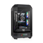 Tour PC Thermaltake The Tower 250 Mini-ITX LCD 2x120mm Noir/Blanc Verre Trempé
