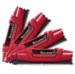 G.Skill Ripjaws V DDR4-2666 - 32GB - CL19 - Quad Channel (4 pcs) - Intel XMP - Punainen