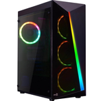 Case Aerocool Shard-G-BK-V2 Midi tower Nero RGB [AEROPGSSHARDRGB-G-BK]