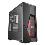 COOLER MASTER LTD BOITIER PC MasterBox K500L - avec RED LED fan - Noir - Verre trempé - Format ATX (MCB-K500L-KANN-S00)