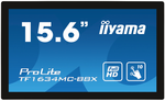 Iiyama ProLite TF1634MC-B8X 40 cm (16") TFT-Touch-Monitor mattschwarz, Widescreen Full HD (1920x1080), 25 ms Reaktionszeit