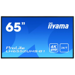 iiyama LH6552UHS-B1 Signage-Display Digital Beschilderung Flachbildschirm 163,8 cm (64.5" ) IPS 4K Ultra HD Schwarz Eingebauter Prozessor Android 8...