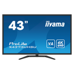Iiyama ProLite X4373UHSU-B1 LED-Monitor EEK G (A - G) 108cm (42.5 Zoll) 3840 x 2160 Pixel 16:9 3 ms HDMI®, DisplayPort, Mini