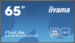 iiyama LH6542UHS-B3 Signage-Display Digital Beschilderung Flachbildschirm 163,8 cm (64.5" ) IPS 4K Ultra HD Schwarz Eingebauter Prozessor Android 8...