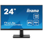 iiyama ProLite XU2492HSU-B6, 24" (23.8" viewable), 1920 x 1080 Full HD (1080p), @ 100 Hz, IPS, 250 cd/m,1300:1, 0.4 ms, HDMI, DisplayPort, speakers...