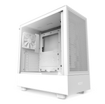 NZXT H5 Flow ATX Tempered Glass Mid Tower PC Case - All White