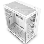 NZXT H9 Flow - All White - Gehäuse - Miditower - Weiß
