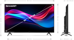 TV Sharp LED 43GJ4225E 43" 4K UltraHD 60Hz Smart TV Roku OS Dolby Vision Alexa