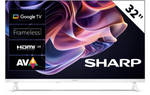 TV Sharp LED 32HF2265EW 32" HD Google TV Blanc HDR10 HLG Bluetooth