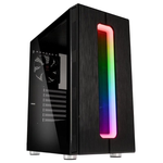 Kolink Nimbus RGB Midi-Tower PC-Gehäuse Schwarz 1 vorinstallierter Lüfter, Integrierte Beleuchtung, Seitenfenster, Staubfilter