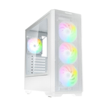Kolink Unity Solar ARGB Mesh Blanc, Tour Midi, Verre Trempé, 4 Ventilateurs, ATX/EATX