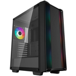 DeepCool CC560 ARGB V2 Mid Tower ATX Gaming PC Case with 4 x RGB Fans - Black
