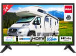 RCA RB24H2CU 24 inch TV (TV 60 cm), geschikt voor campers en caravans 12V (volt) autoadapter, Dolby Audio, triple tuner DVB-C/T2/S2, VGA PC-aanslui...