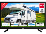 RCA RB22H2CU - TV 22 pouces, adapté aux camping-cars et caravanes Adaptateur voiture 12V, Dolby Audio, triple tuner DVB-C/T2/S2, connexion PC VGA, ...