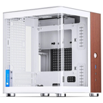 Boitier Jonsbo Tk-0 Blanc Mini-ITX Bois de Noyer Gestion Cables