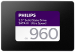 Philips Interne SSD 2.5" SATA III 960 GB S130 Ultra Speed, Lesegeschwindigkeit bis zu 550 MB/s