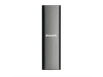 Philips Portable External SSD 250 GB - Ultra Thin, SATA Ultra Speed USB-C - USB, Lecture jusqu'à 540 Mo/s, Écriture jusqu'à 520 Mo/s