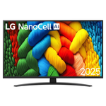 LG 75" Fladskærms TV LED 4K 75NANO81A3A Nano81 Series - 75" LED-backlit LCD TV - 4K