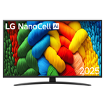LG NanoCell AI NANO81 43NANO81A6A 43" Smart TV LED 4K UHD 60Hz HDR WebOS