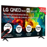 TV LG QNED Mini LED 65QNED82B6B 65" 4K UltraHD 144Hz Smart TV WebOS HDR10 IA