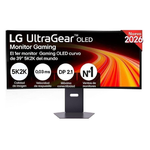 LG UltraGear evo AI 39GX950B-B - 39" WUHD incurvé 1500R 21:9 0.03ms 165Hz OLED - 2x HDMI, DP et USB-C (PD 90W)